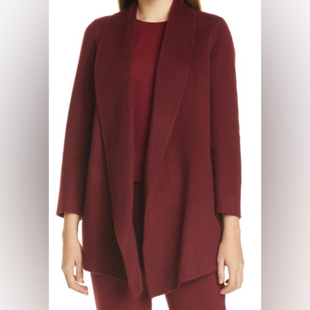 Theory Clairene Luxe Shawl Collar Coat
